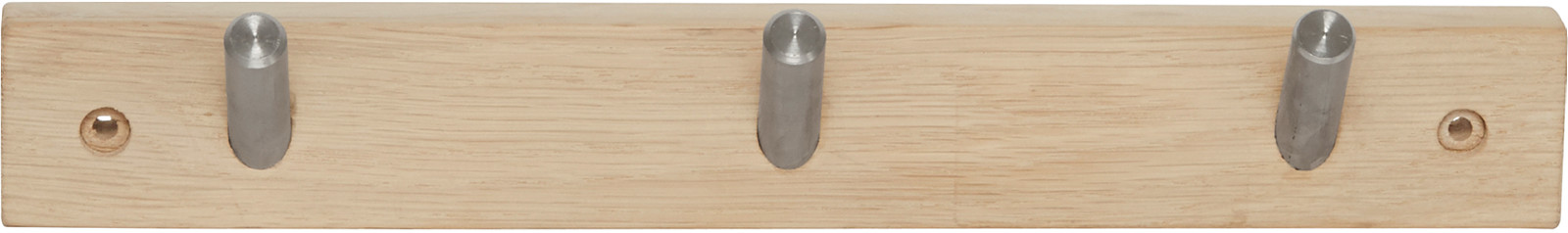 Varg knaggrekke hvitvasket eik 3 knagger