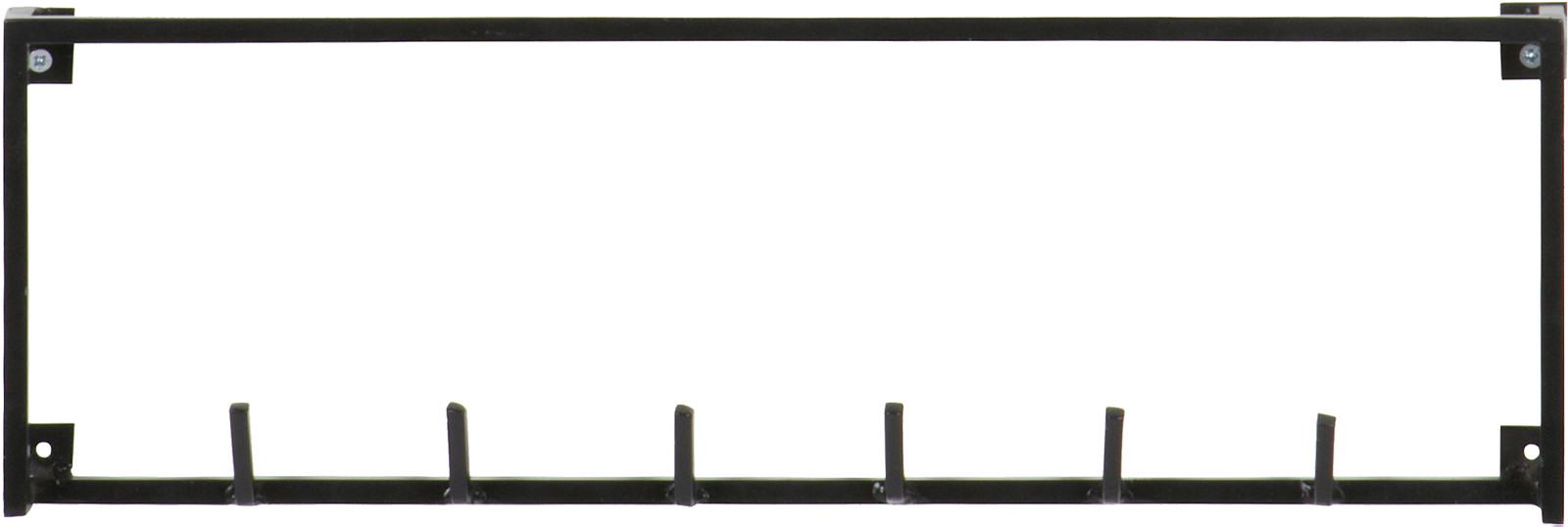 Meert knaggrekke m/6 knagger sort