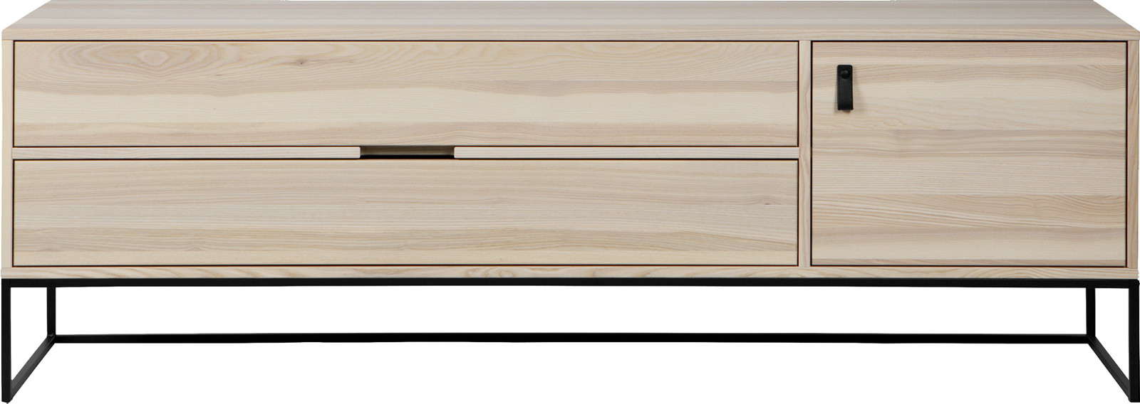 Silas tv-benk børstet ask natur