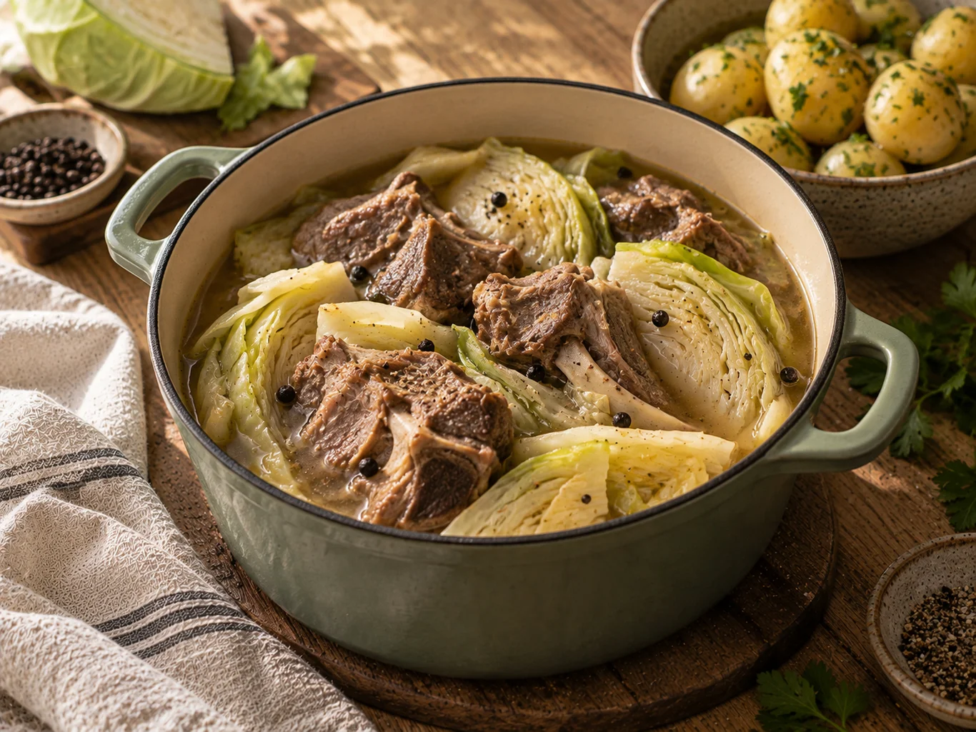 Fårikål, Norwegian Lamb and Cabbage Stew