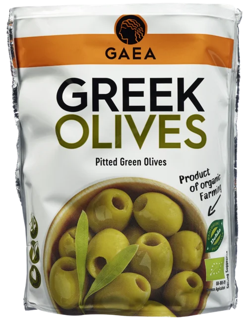 Pitted Green Olives, Organic