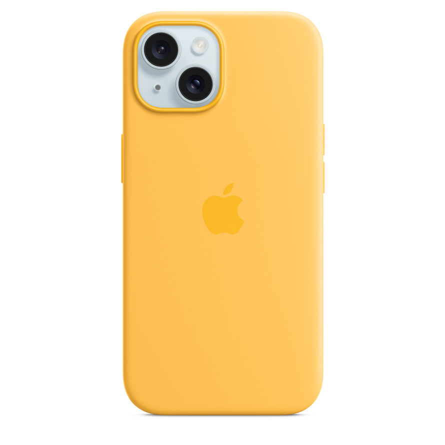 iPhone 15 Pro Silicone Case with MagSafe - Yellow