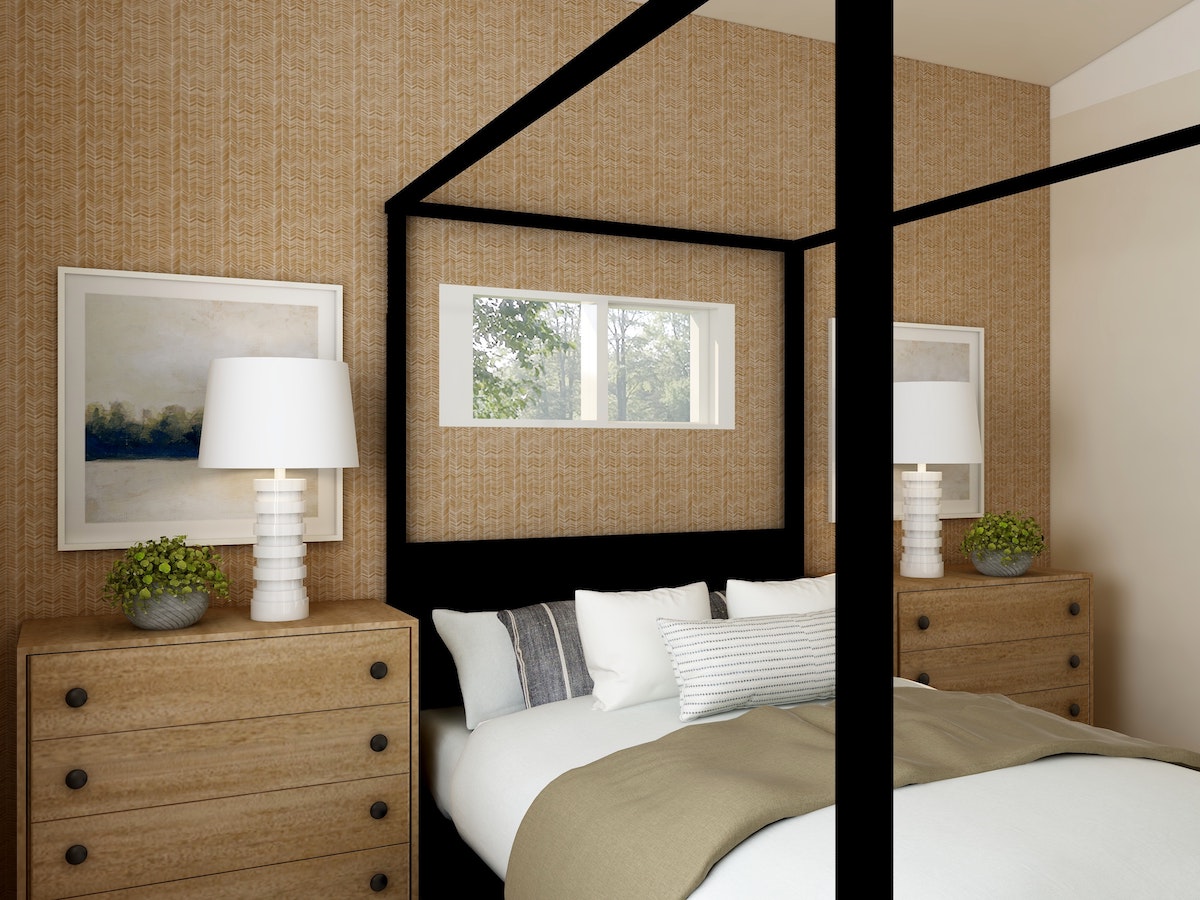 Black Framed Bed