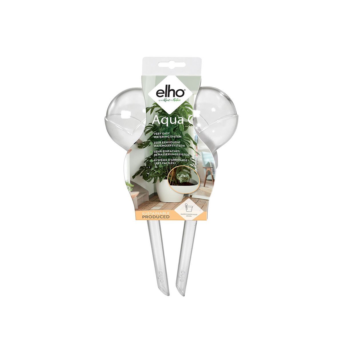 Selvvanningssystem i transparent plast