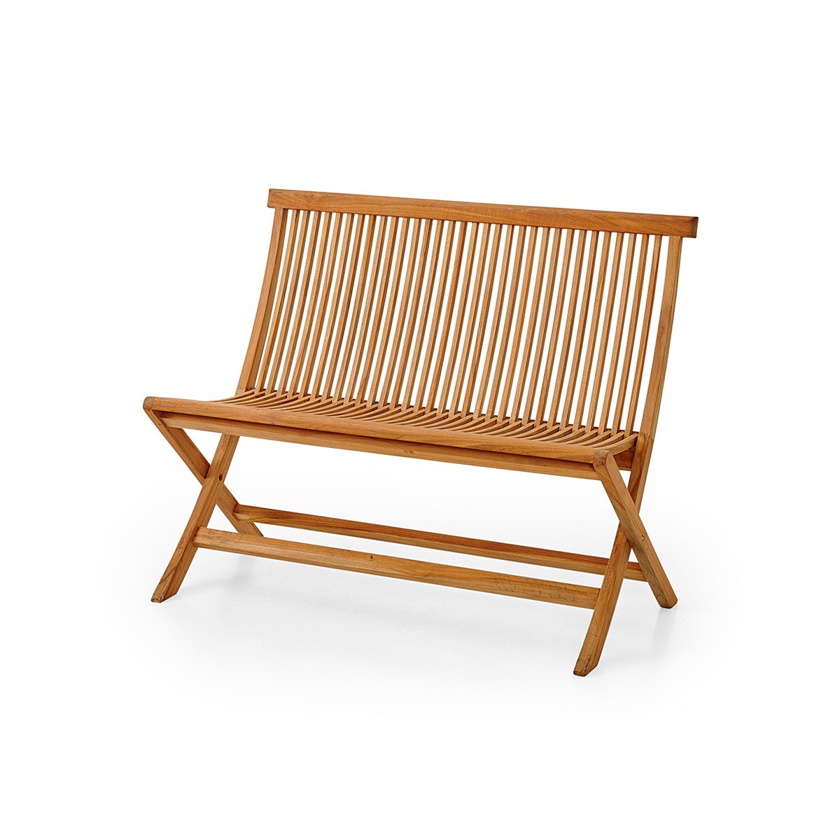 Hagebenk Turin Klassisk benk i teak, som passer fint både på terrassen og i hagen.