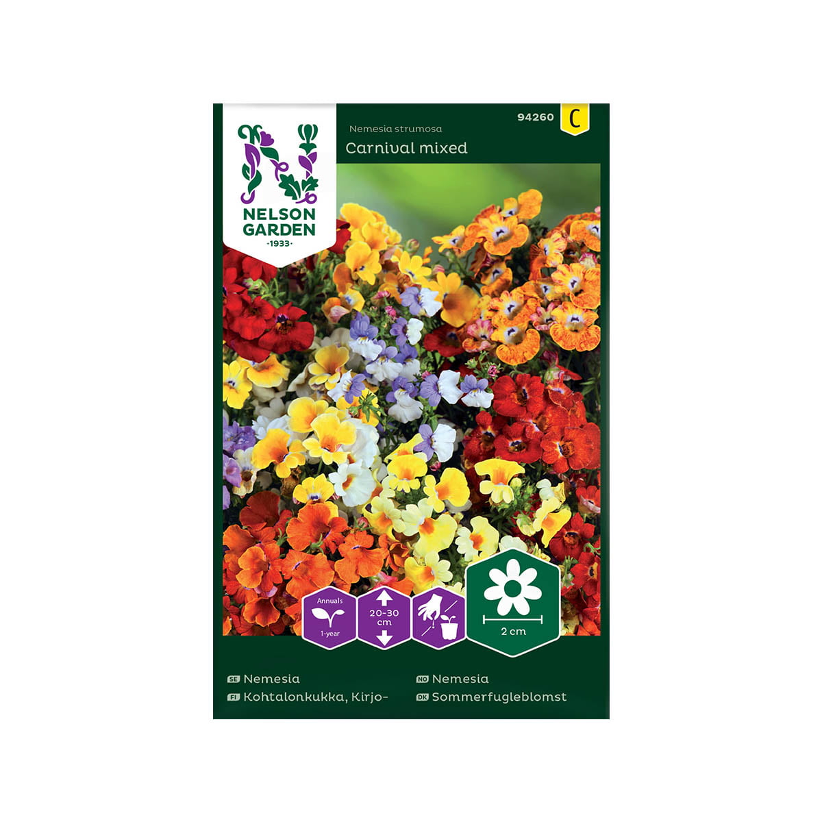 Frodig blomstrende og fargesterk