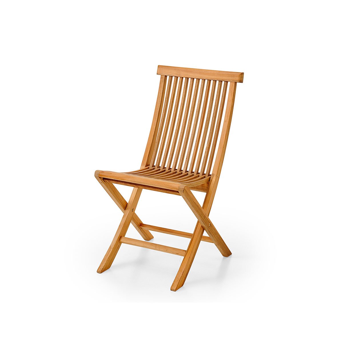 Klassisk klappstol i teak, som passer fint både på terrassen og i hagen. Stolen er sammenleggbar