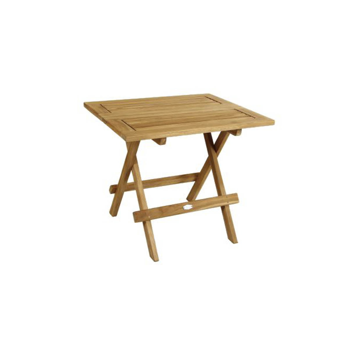 Lite hagebord i teak, nedfellbart.
