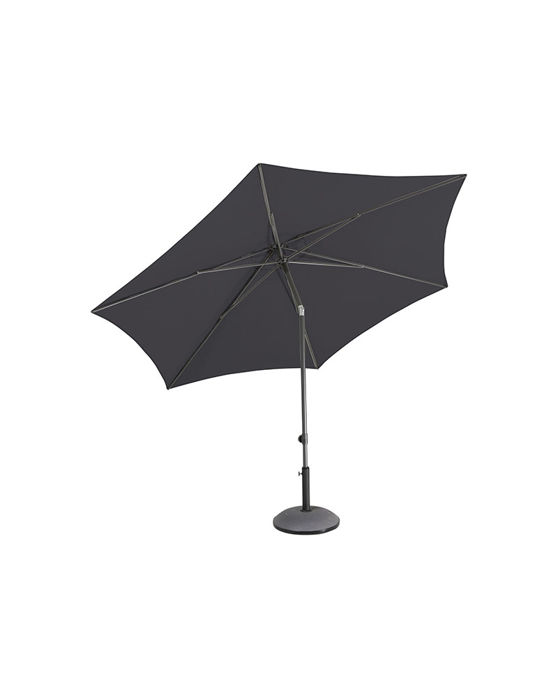 grå parasoll med tilt