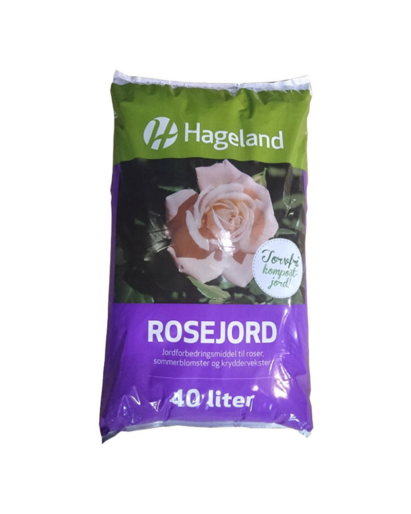 Pose med Hageland rosejord 40 liter