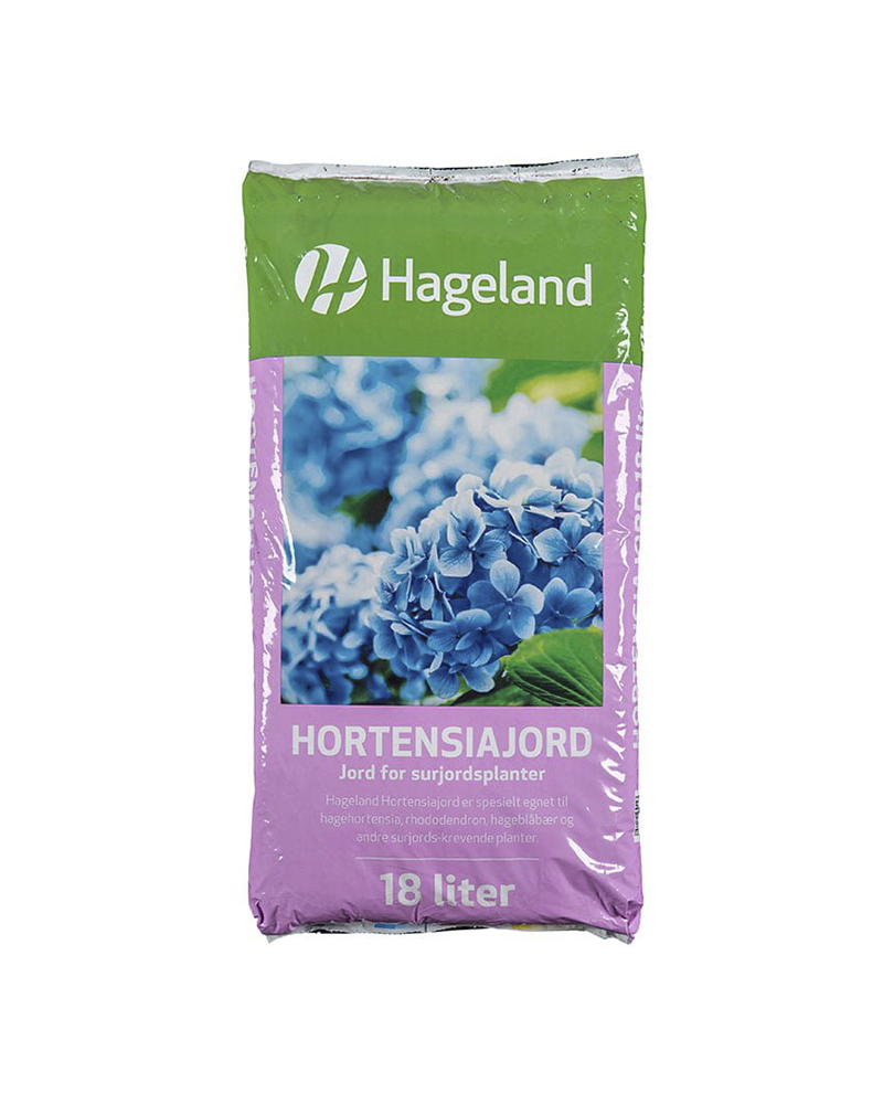 pose med Hageland hortensiajord 18 liter