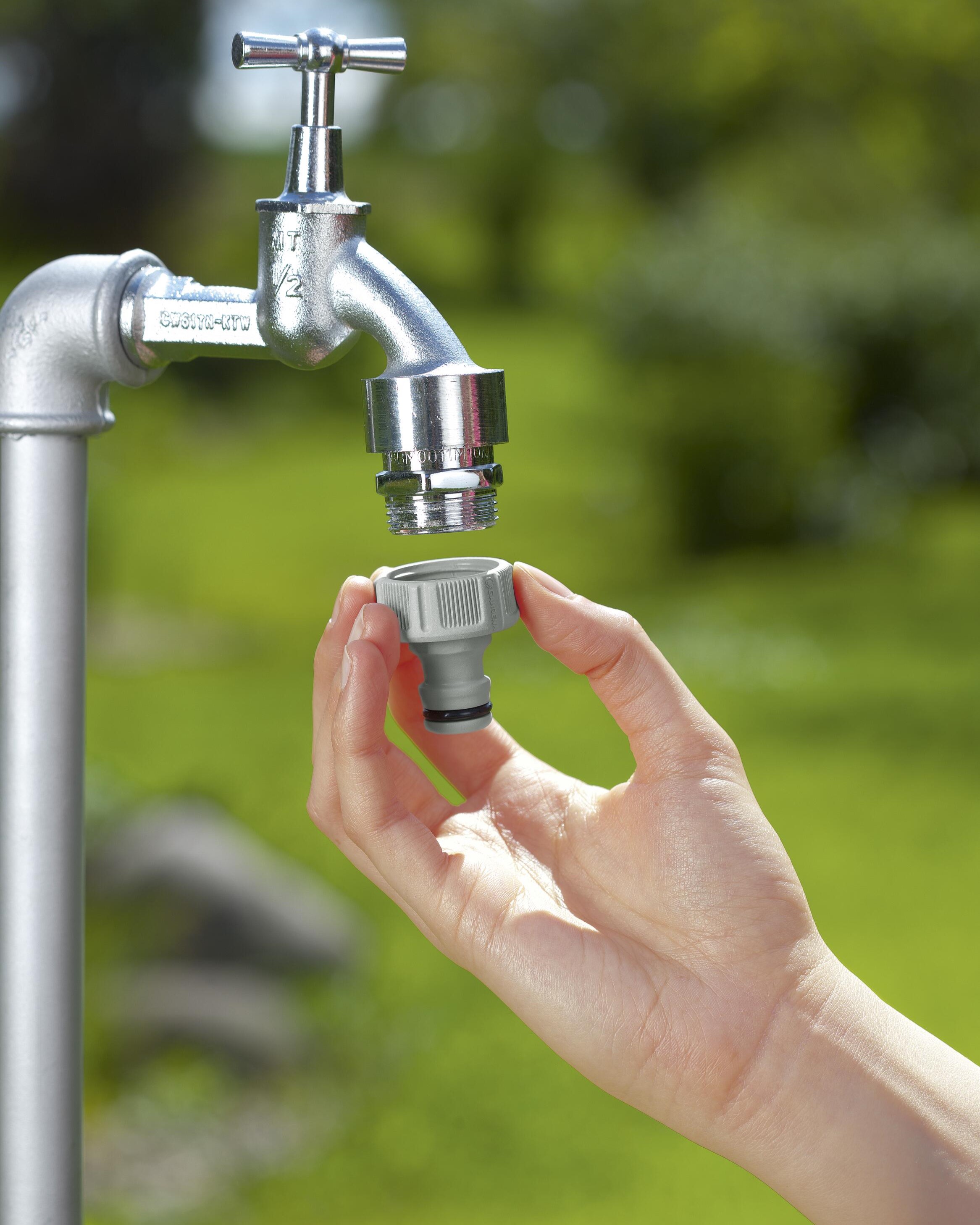 Vannkran med 1/2" gjenger