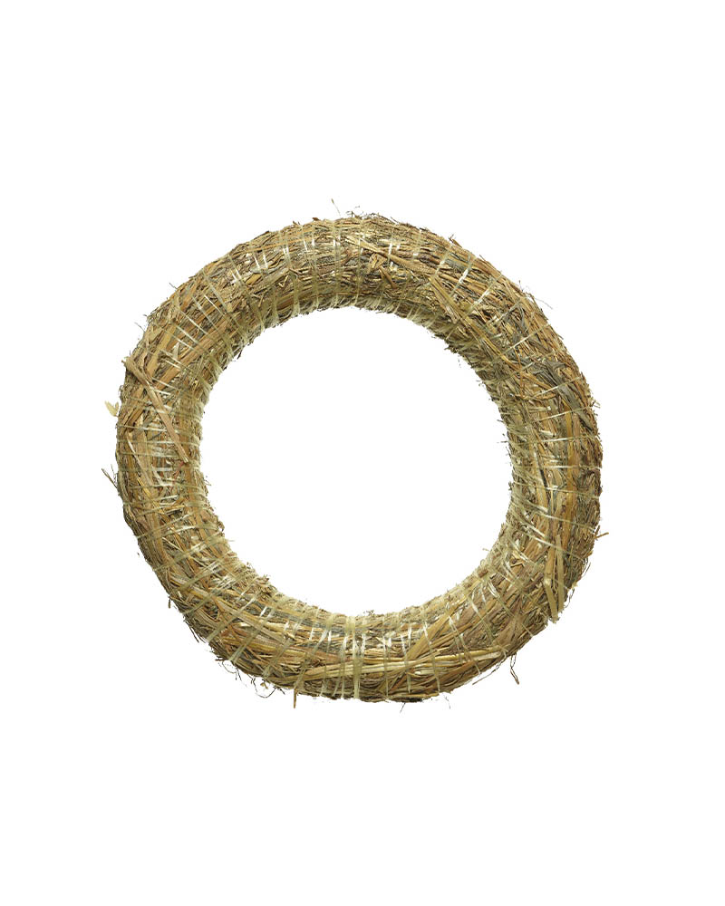 Lag din egen krans med halmkrans som utgangspunkt. Diameter 35 cm Høyde 5,5 cm