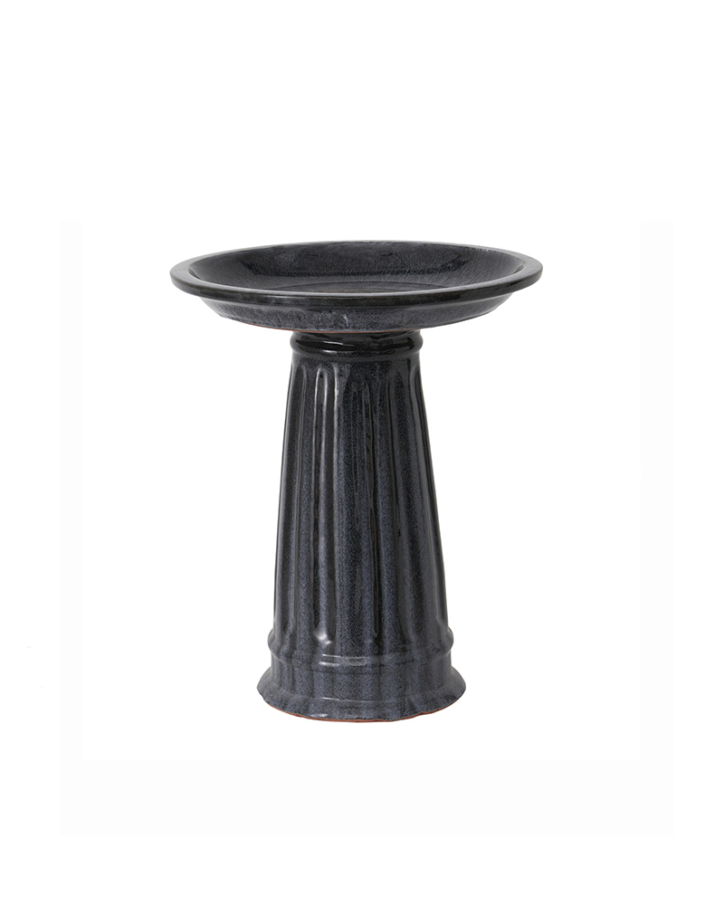 Mania fuglebad svart H58cm