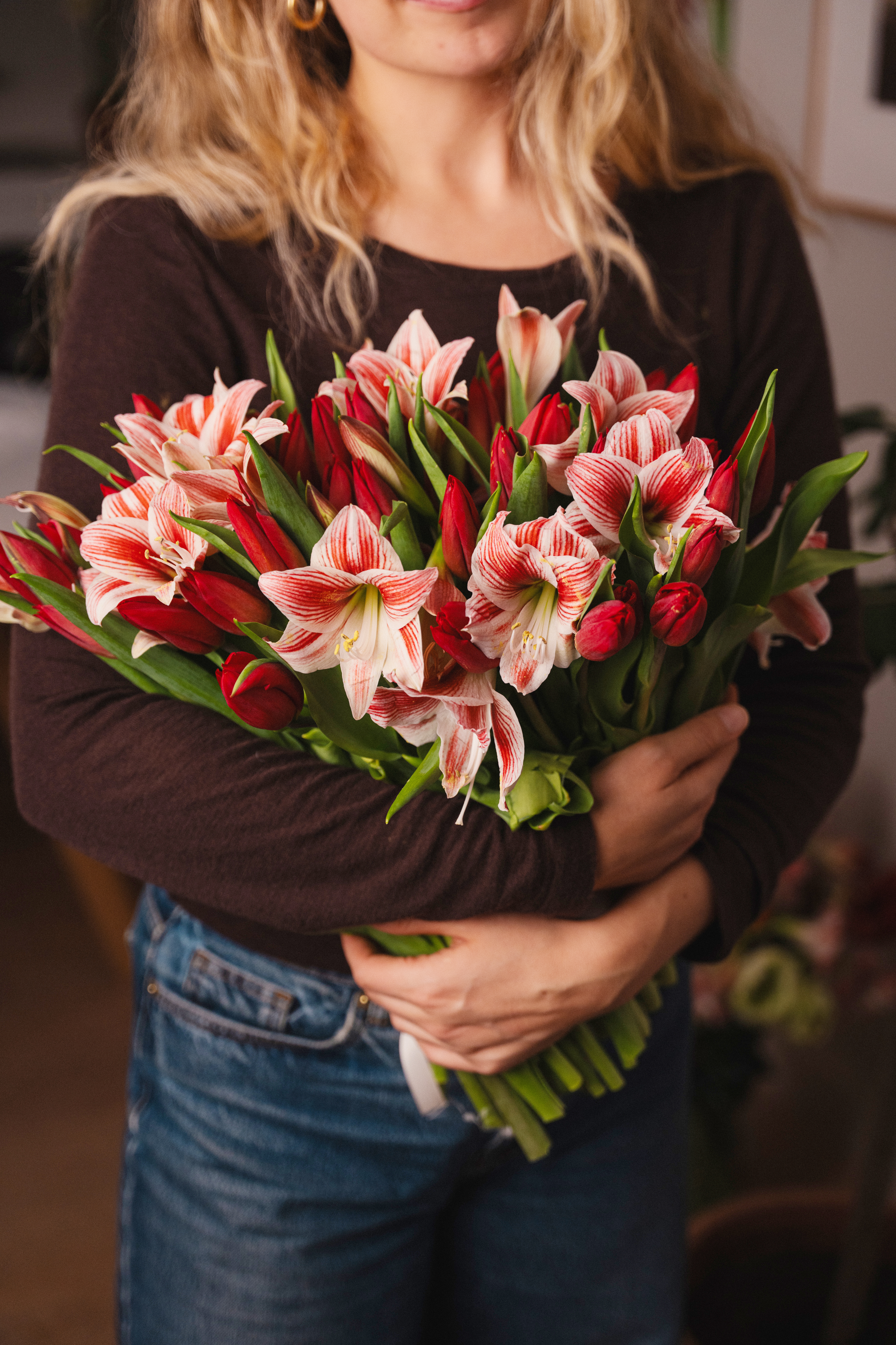 Amaryllis i snitt bukett