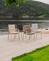 Moss sittepute lav rygg beige