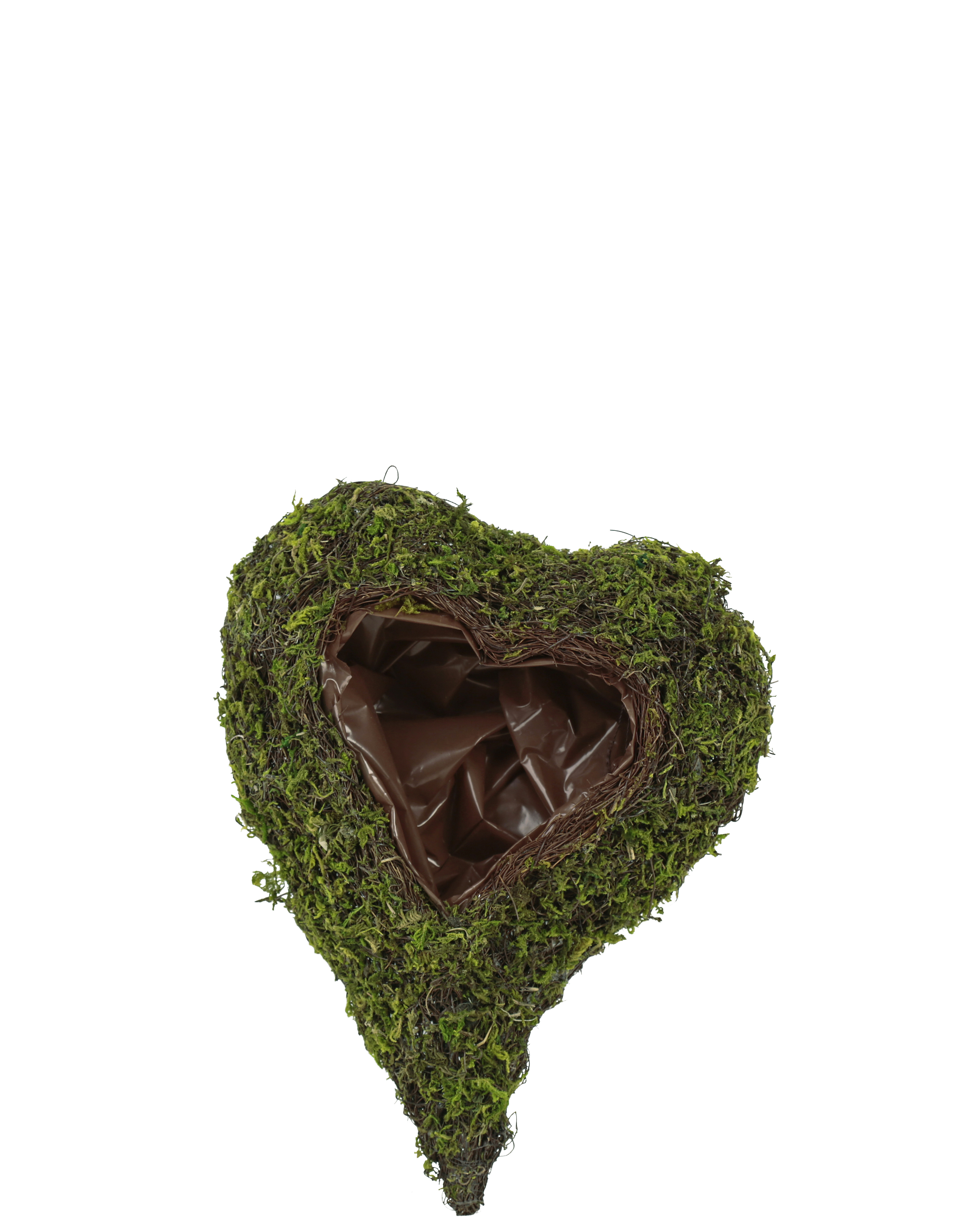 Mosehjerte pynt opp graven