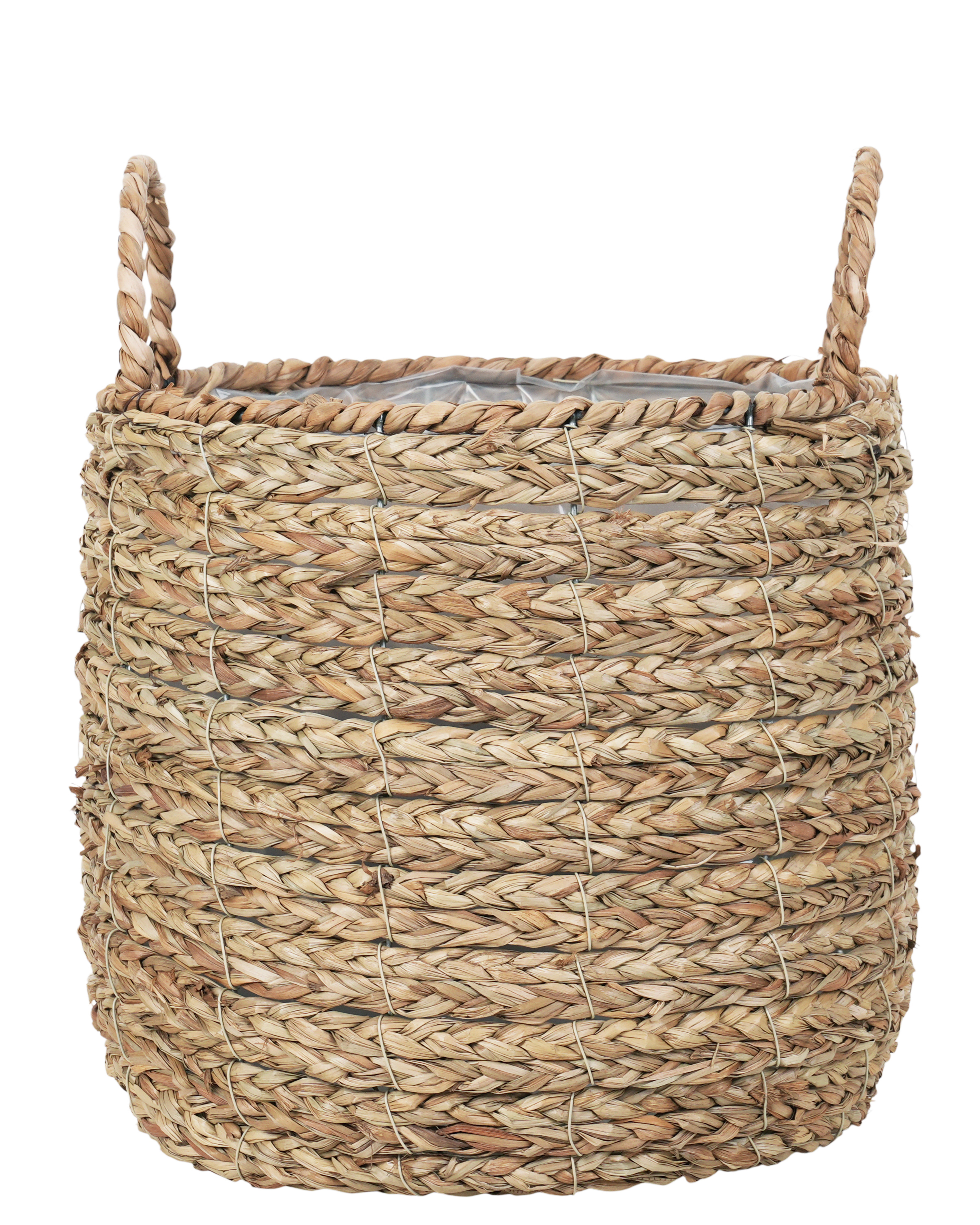 Seagrass kurv med hank H 29cm