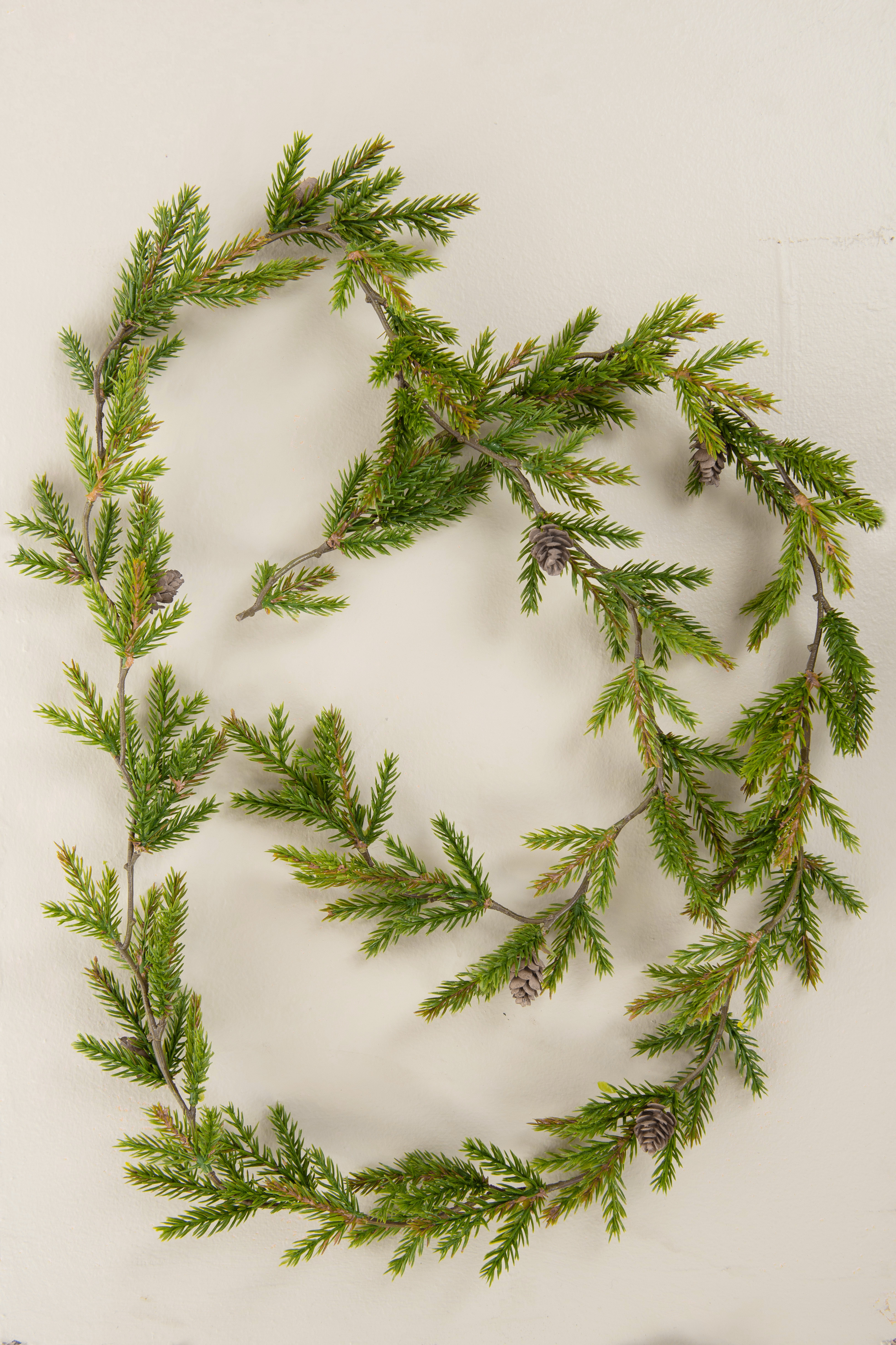 Kunstig grangirlander 180 cm