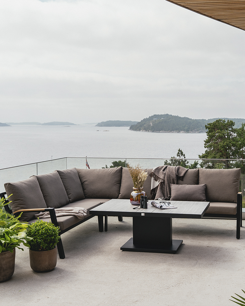 hjørnesofa hagemøbel tåler regn