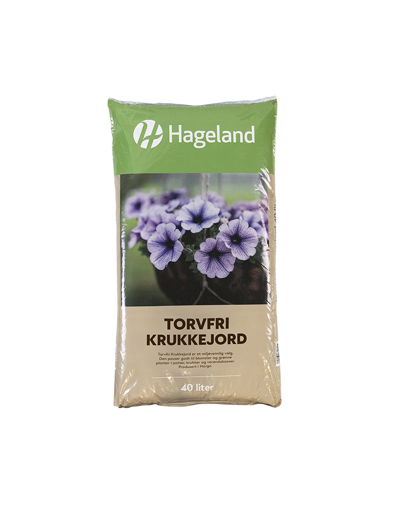 Torvfri jord til blomster og planter i som plantes i kurkker og potter. 