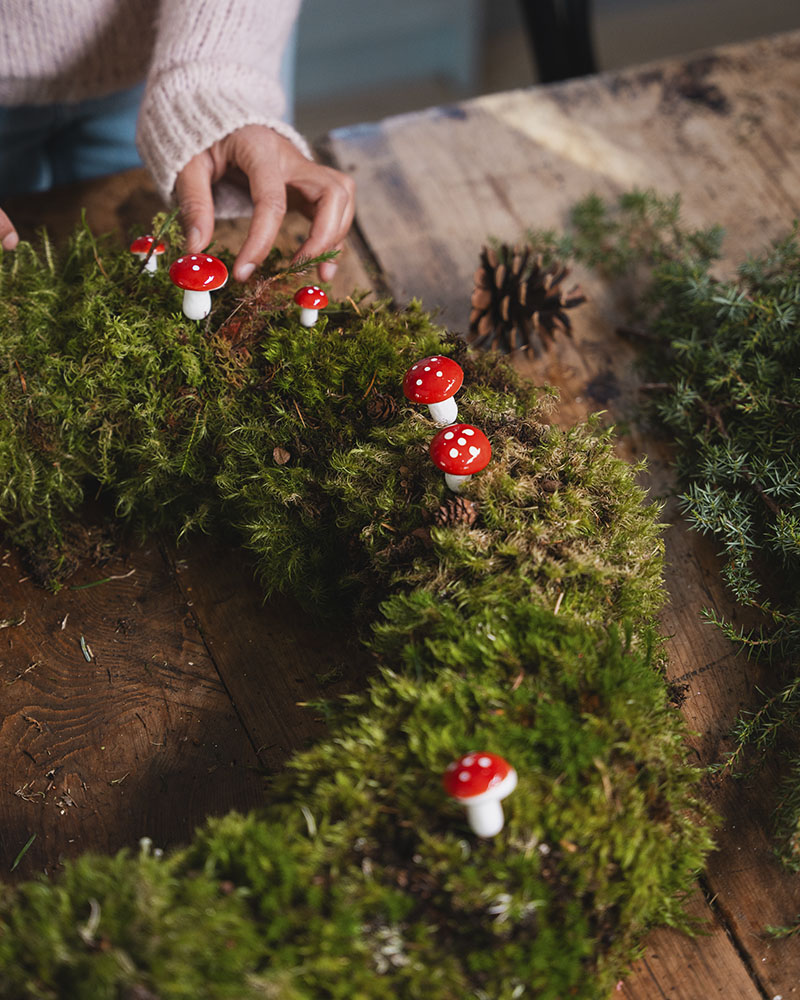 Dørkrans, halmkrans, diy