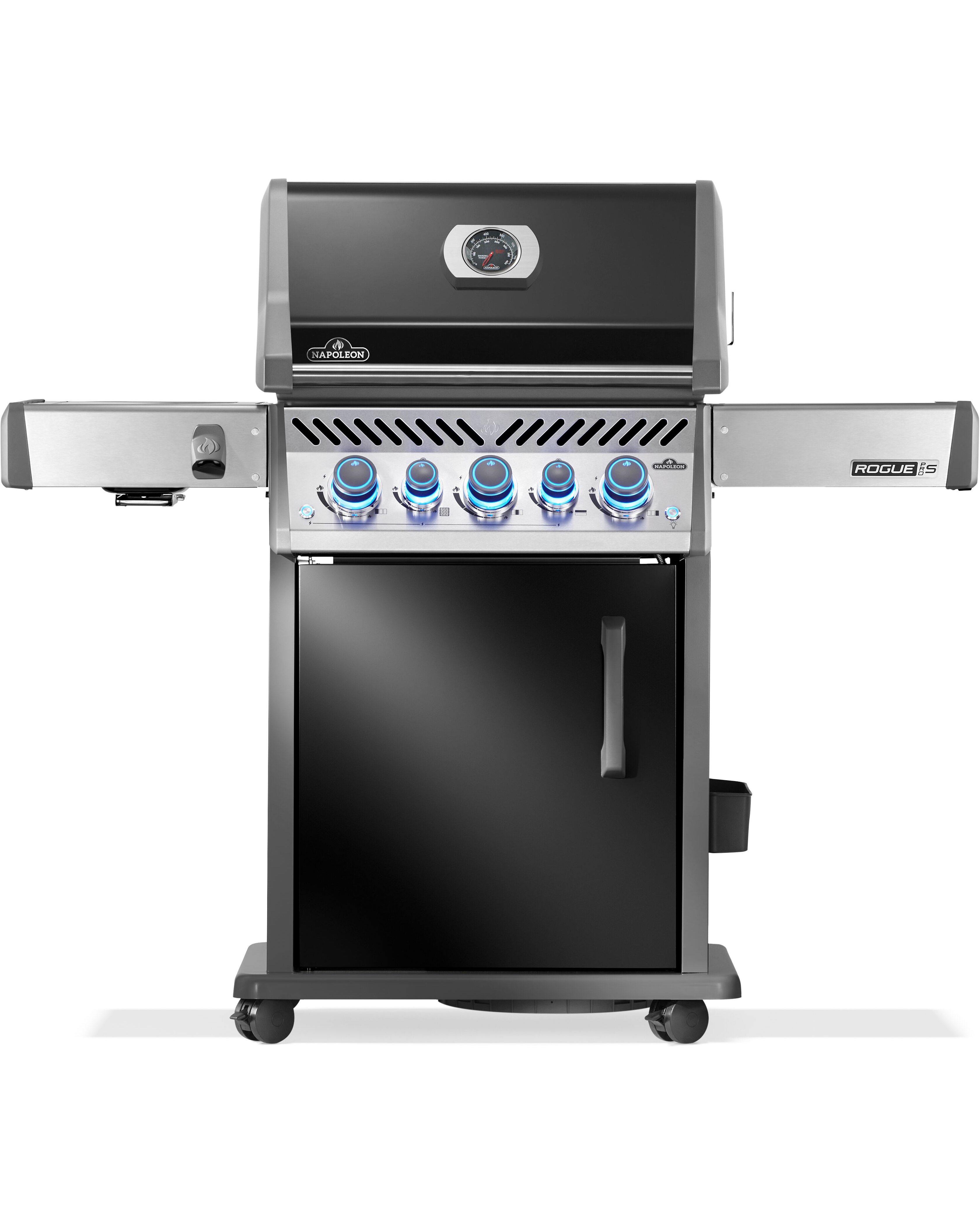 Gassgrill Napoleon Rouge Pro S 425, 3 brennere, Sizzle Zone, Svart/Rustfri, Safety Glow
