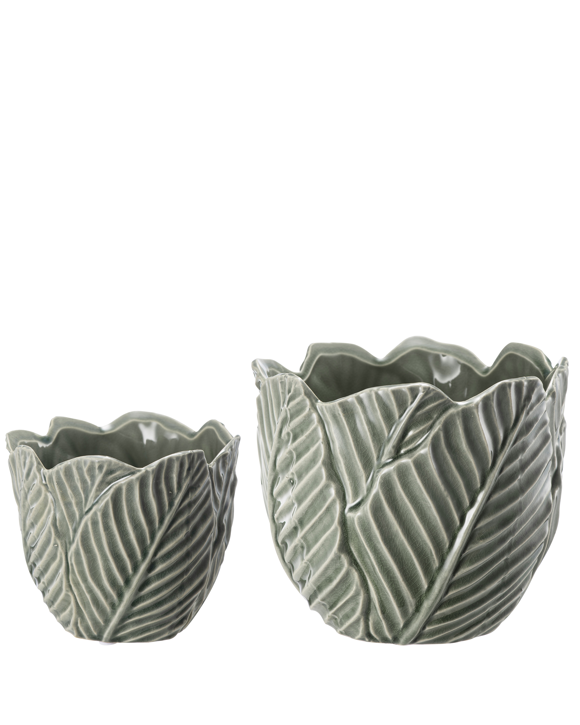 BLAD Potte D13,5 H11,5 cm green