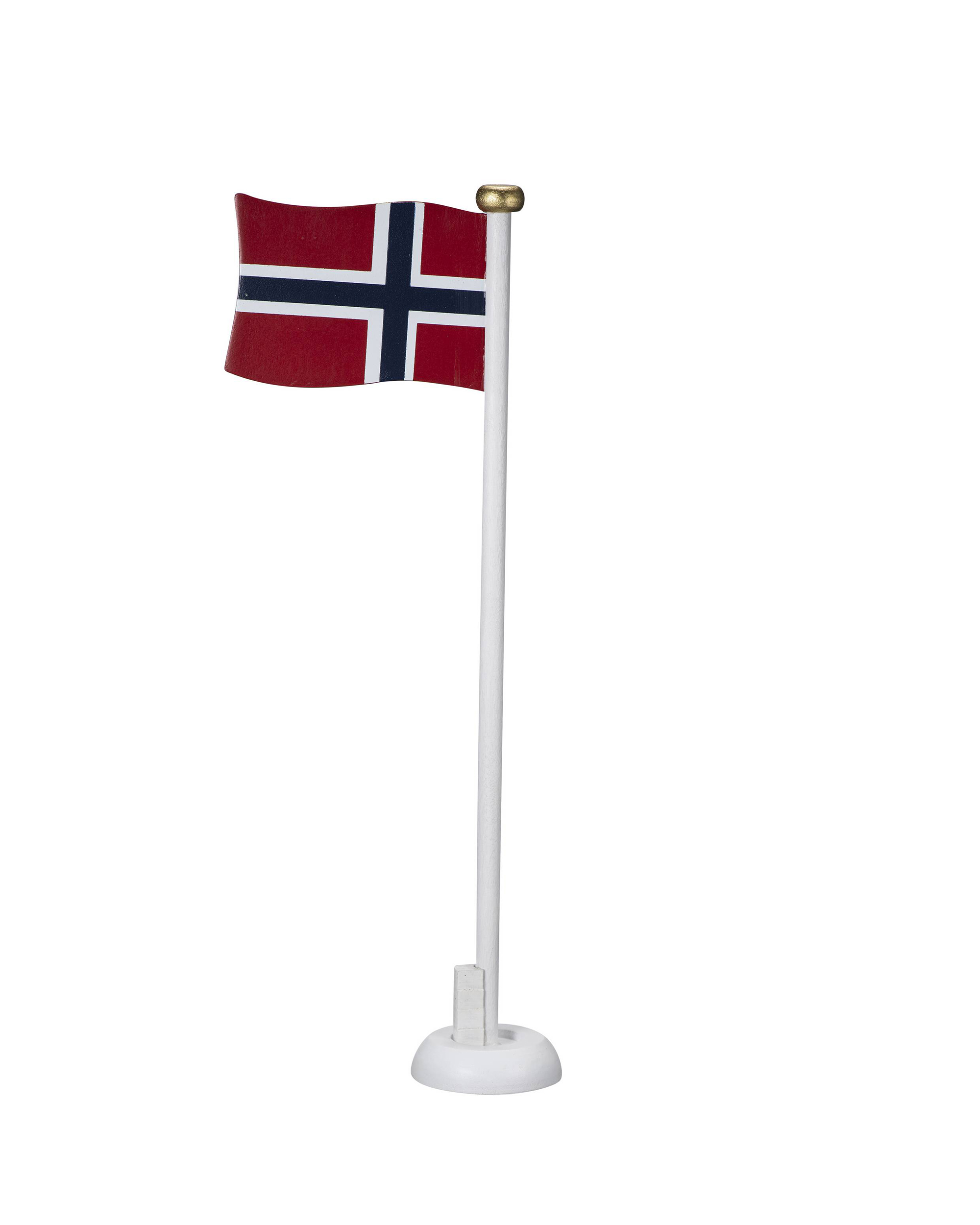 Bordflagg Norge i tre H30 cm