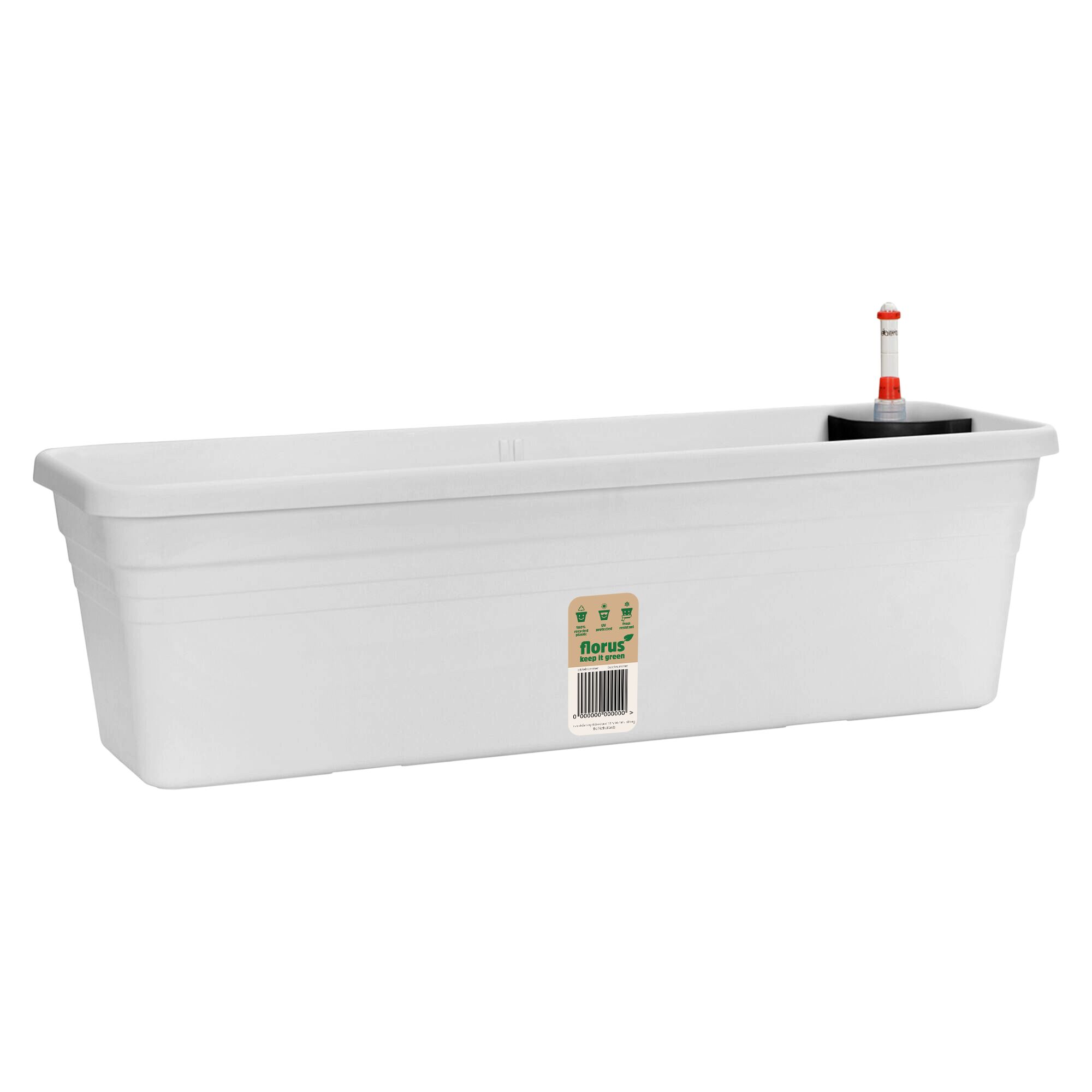 Florus verandakasse 60 cm hvit