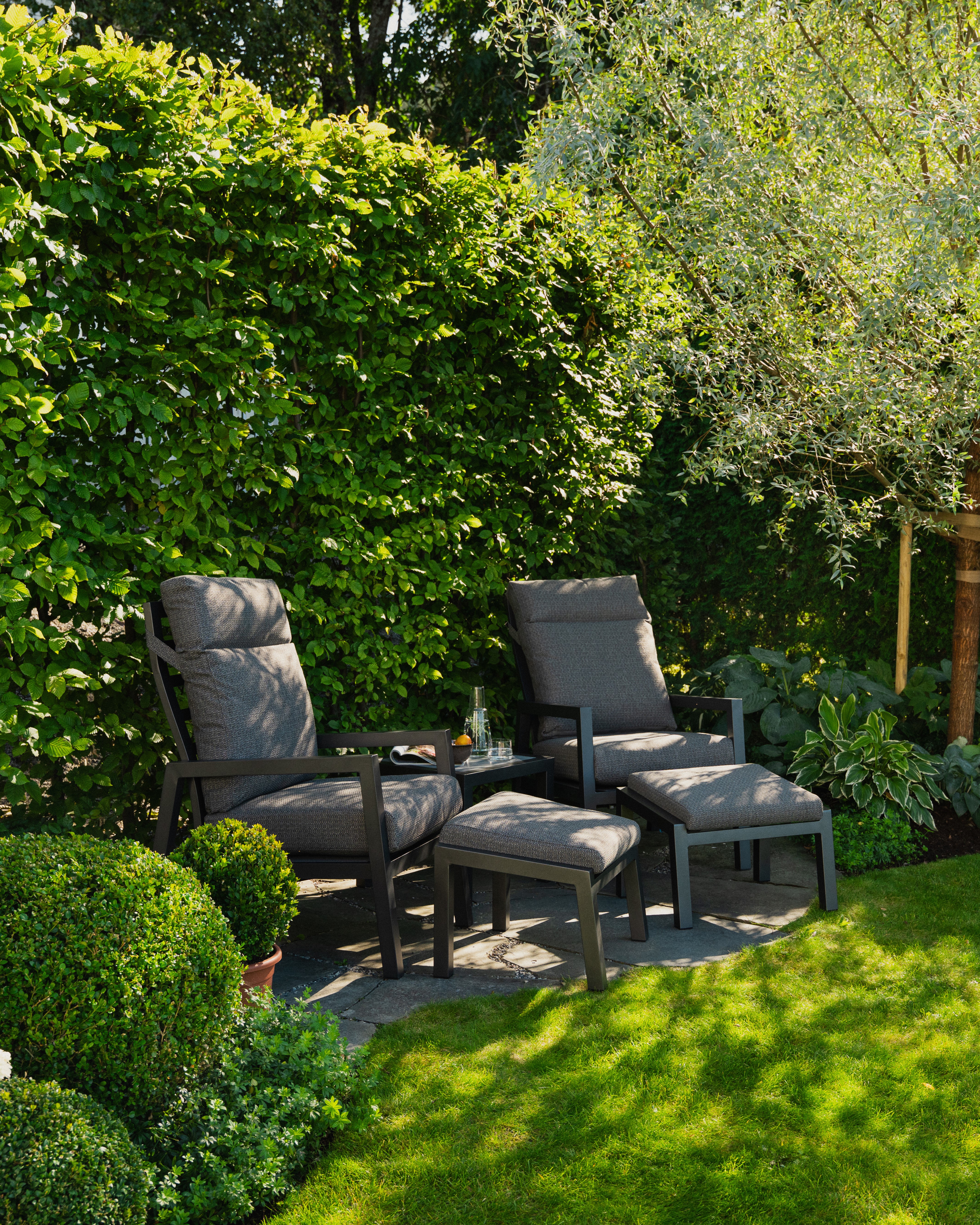 Skagen reclinersett antrasitt