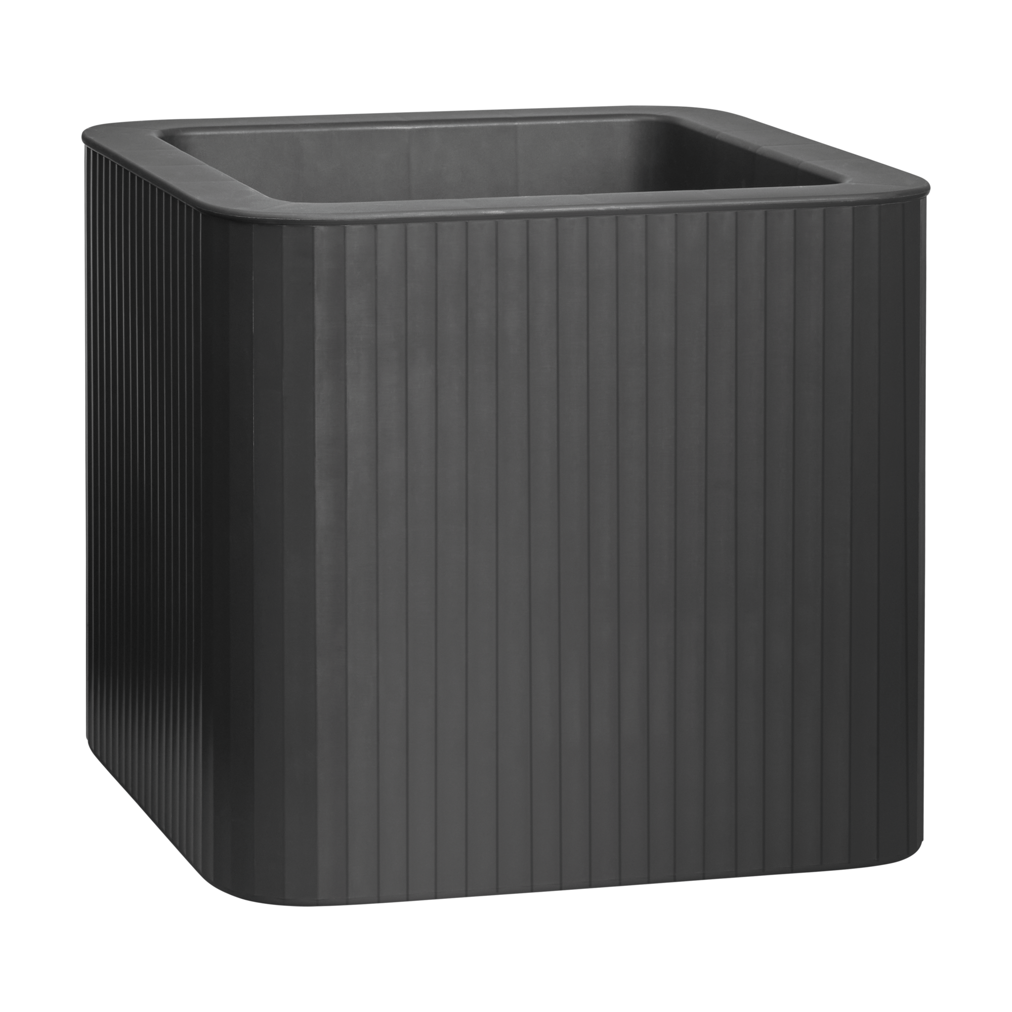 Jive plantekasse striper 40 cm antrasitt