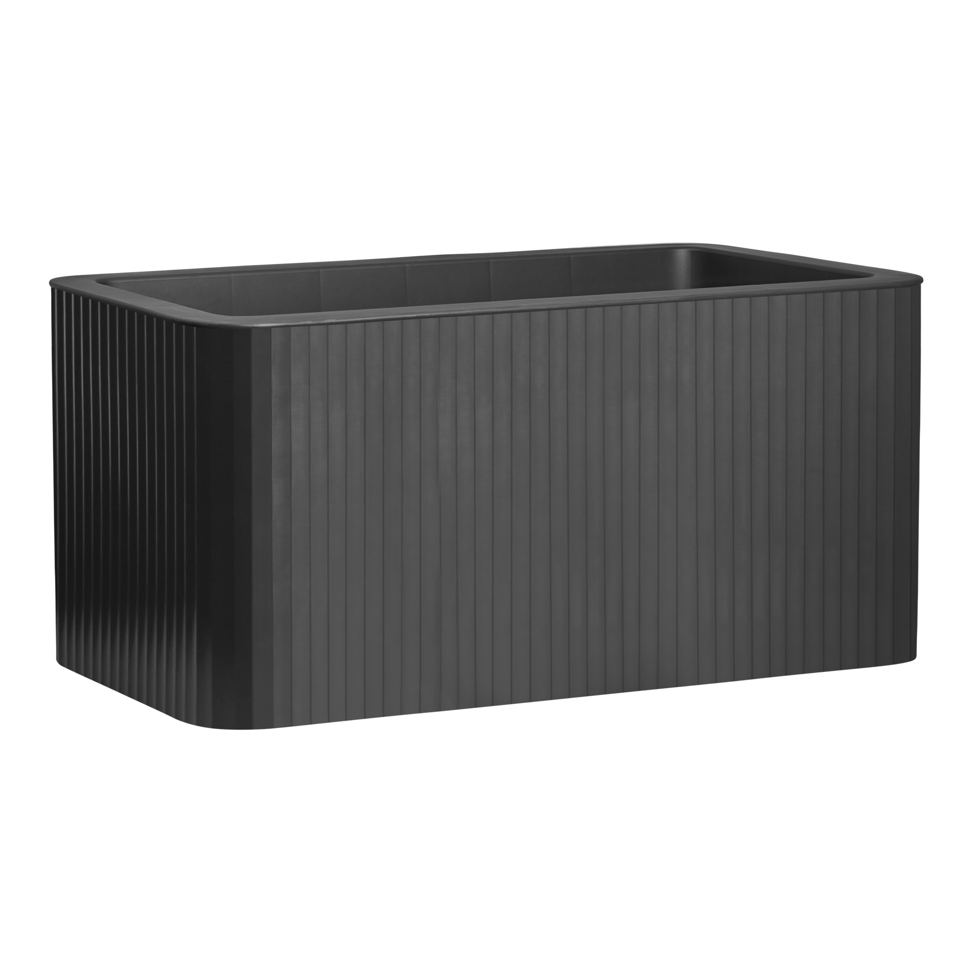 Jive plantekasse striper 80 cm antrasitt