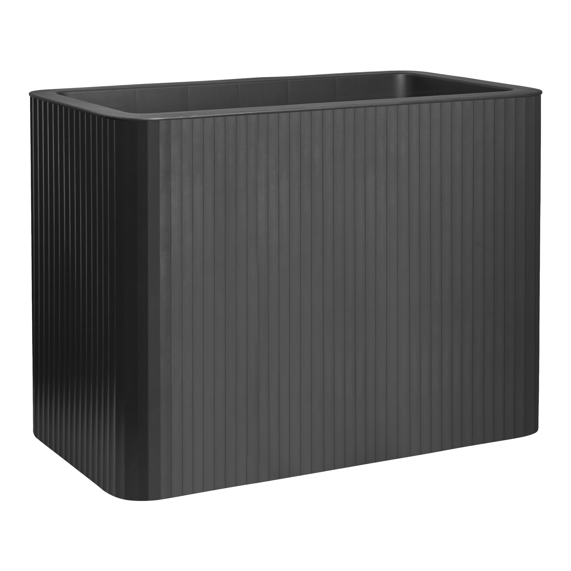 Jive plantekasse striper høy 80 cm antrasitt
