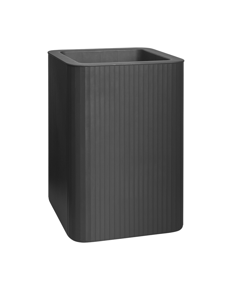 Jive plantekasse striper høy 40 cm antrasitt