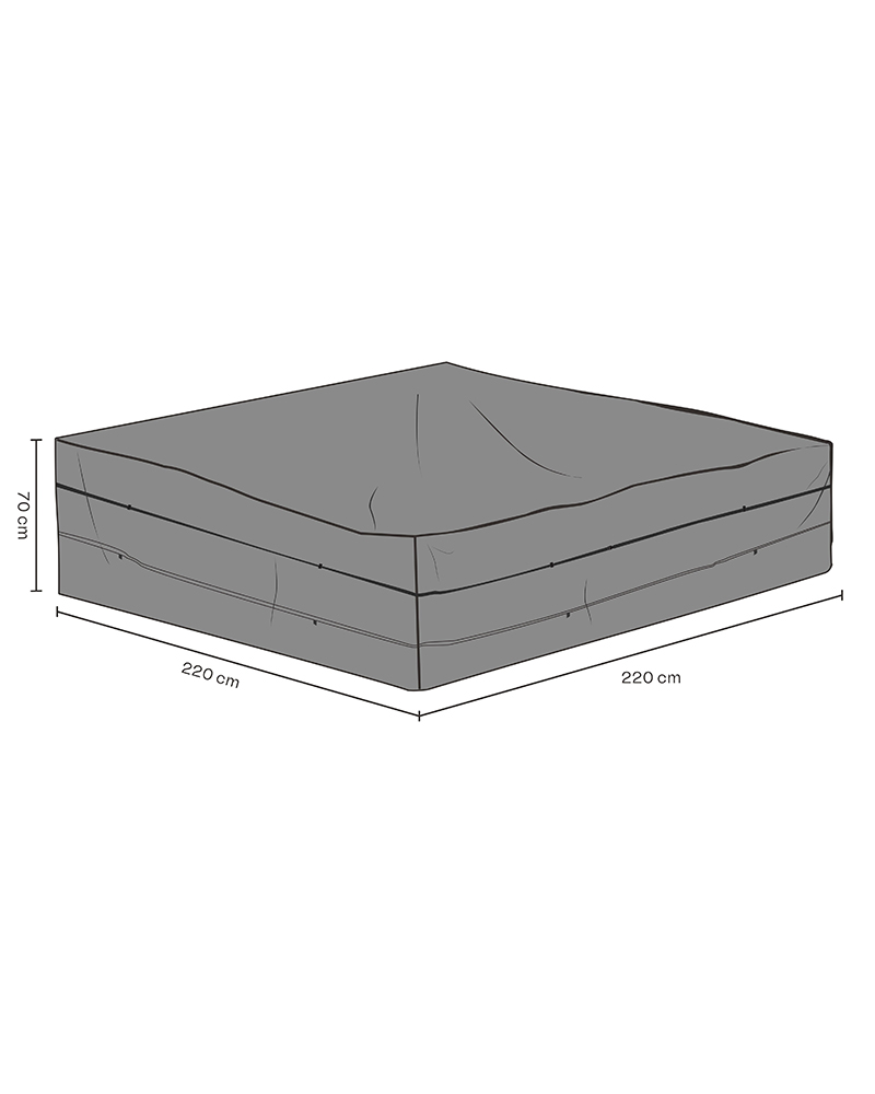 Møbeltrekk pustende 220x220x70