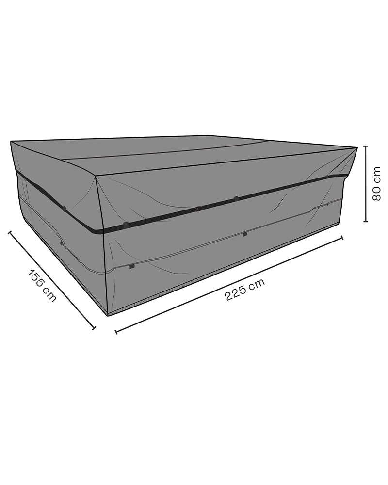 Møbeltrekk pustende 225x155x80