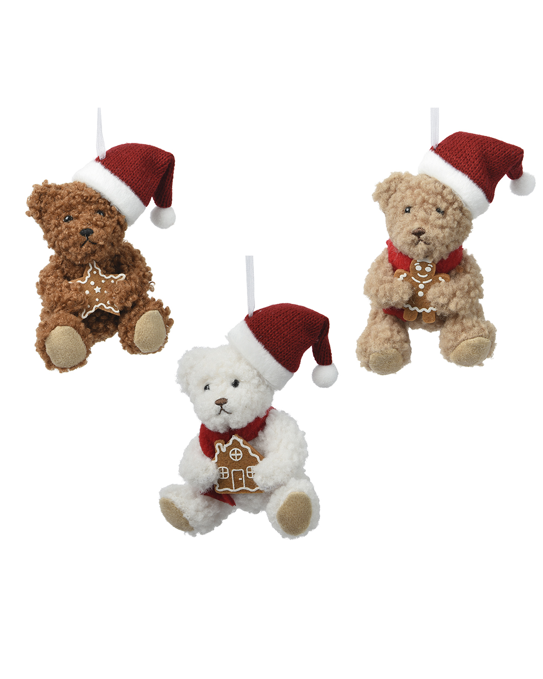 Juletrekule bamse med pepperkake