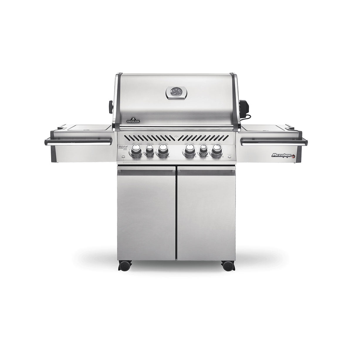 Prestige PRO ™ 500 gassgrill med 4 hovedbrennere og infrarød bakre- og sidebrenner er en grill i profesjonell stil