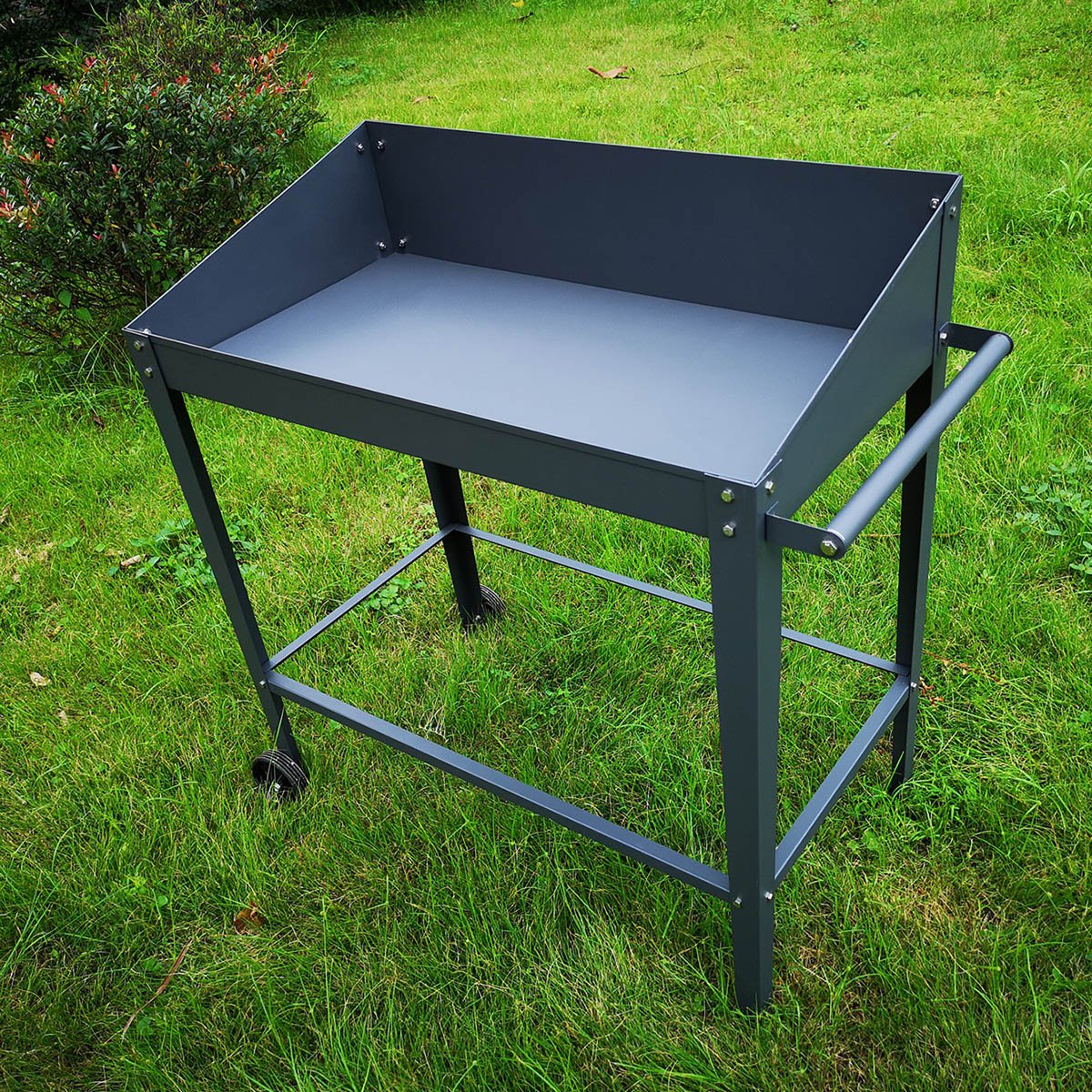 Veksthus bord med hjul 92x44x92 cm