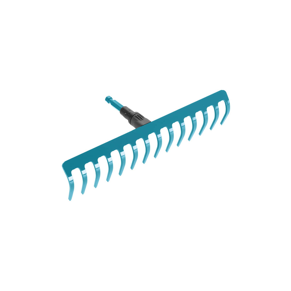 Jernrive med arbeidsbredde 36cm (14 tenner). Brukes til raking, planering og jordbearbeiding. Passer til alle GARDENA Combisystem-skaft