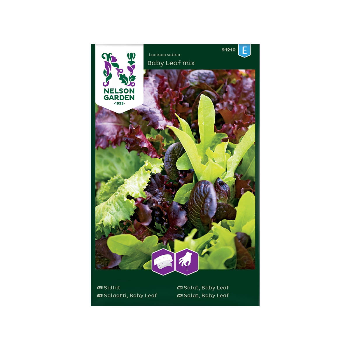 Herlig blanding av ulike salatsorter,
