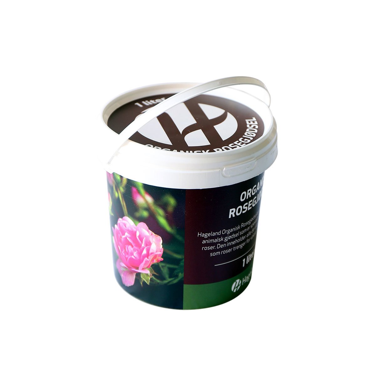 spann med Hageland organsik rosegjødsel 1 liter
