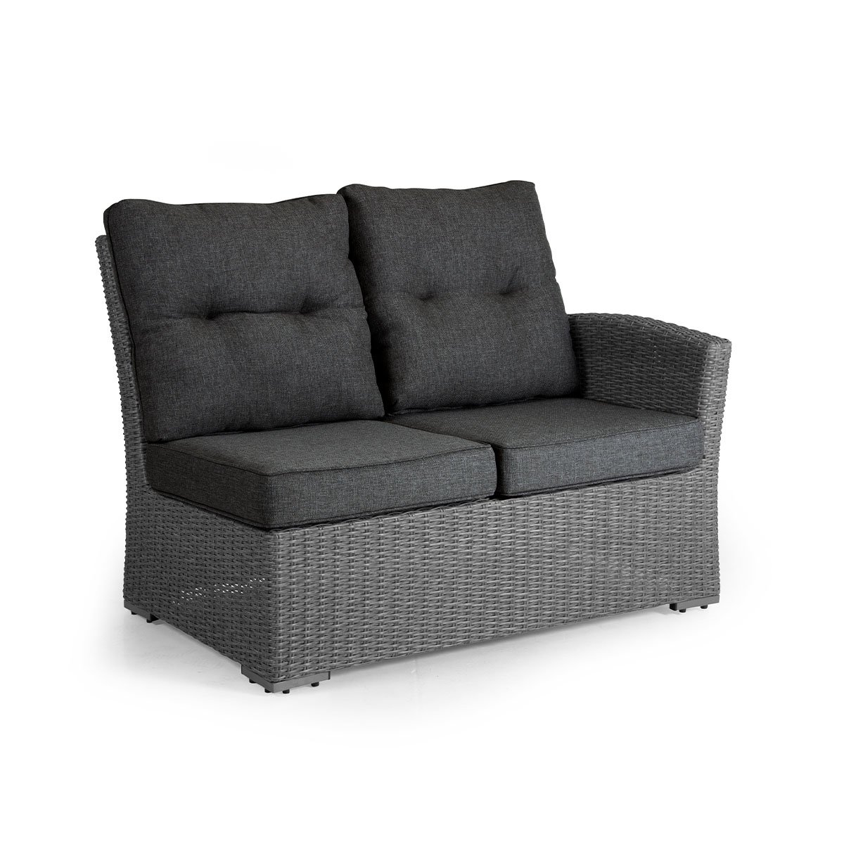 2-seter Ashfield i grå kunstrotting