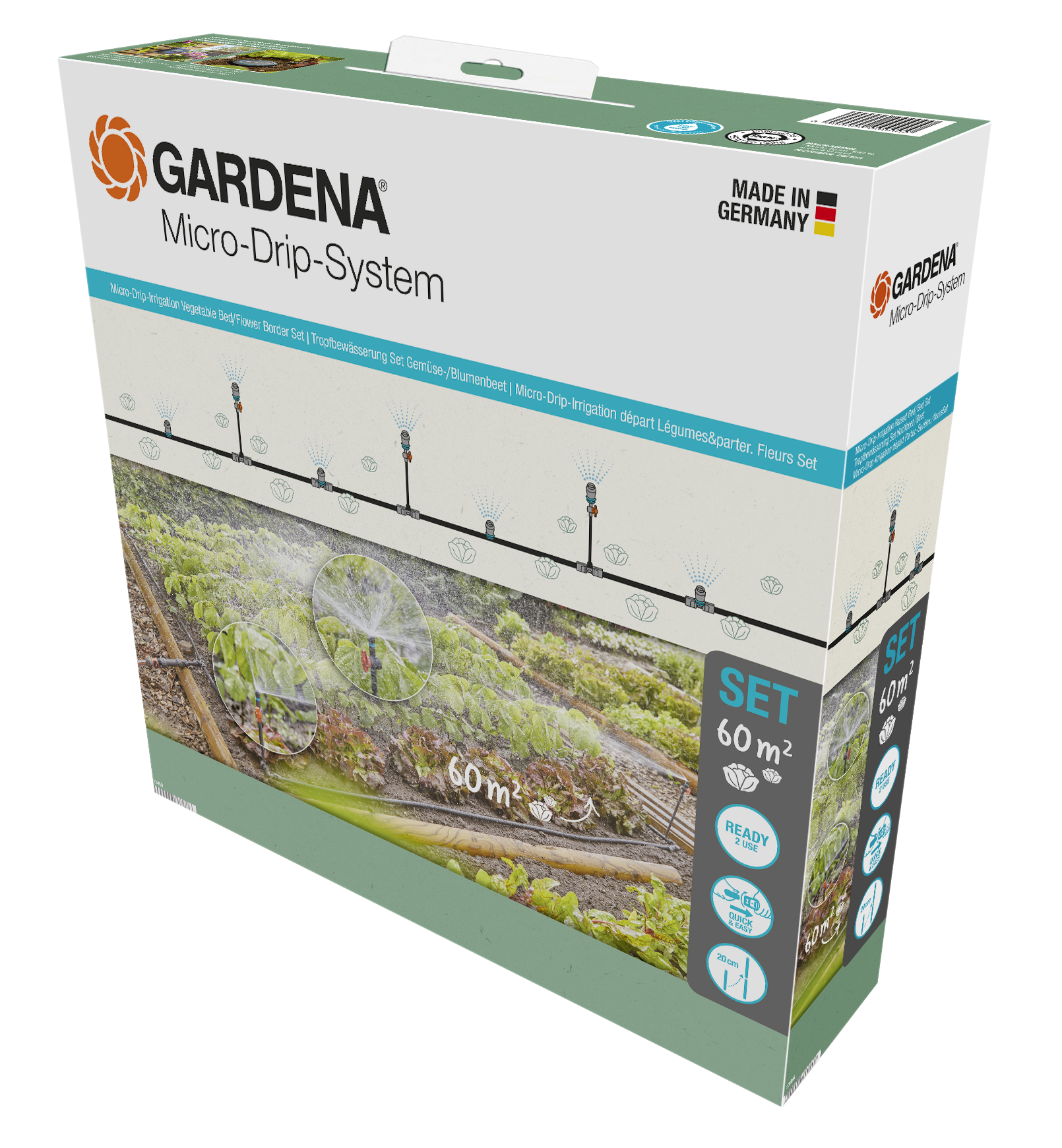 Gardena Micro Drip-vanning 60 m2