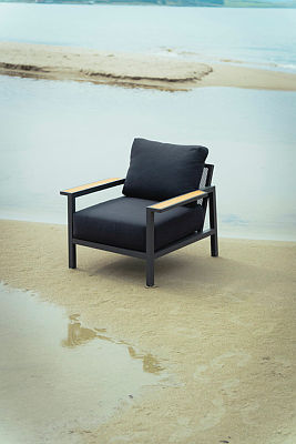 Skalfort stol antrasitt