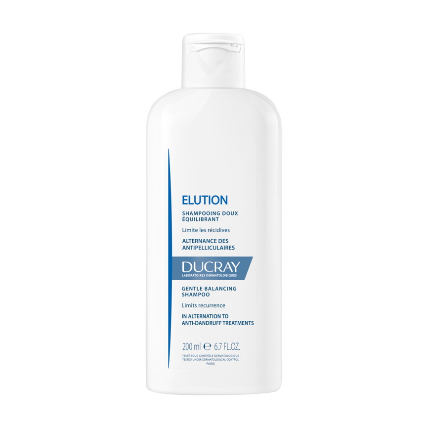 Flaske av Ducray Elution mild balanserende sjampo, 200 ml