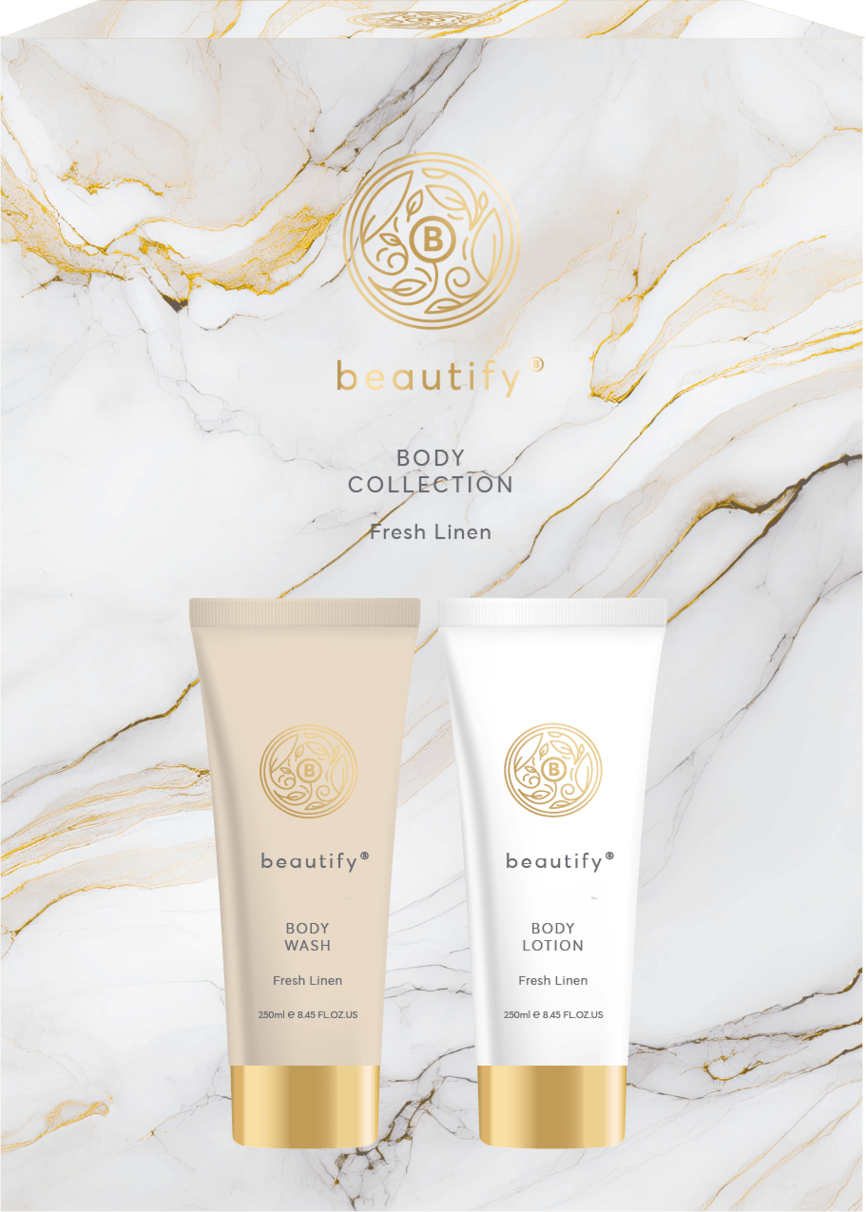 Produktbilde for Beautify gavesett med dusjsåpe og bodylotion