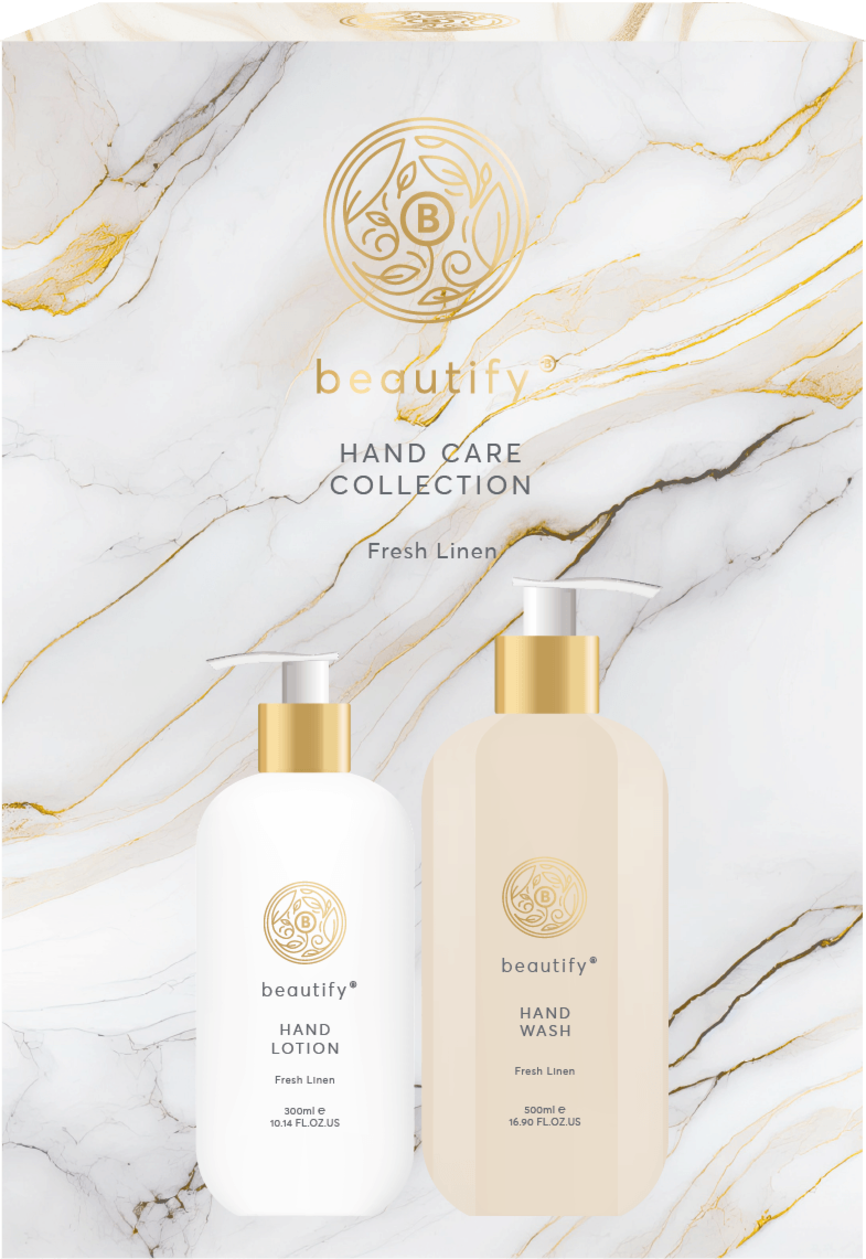 Produktbilde for Beautify gavesett med håndsåpe og håndkrem