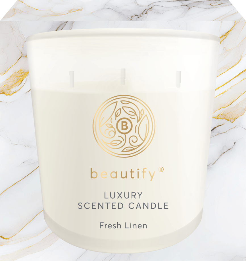 Produktbilde for Beautify duftlys Fresh Linen 600 g